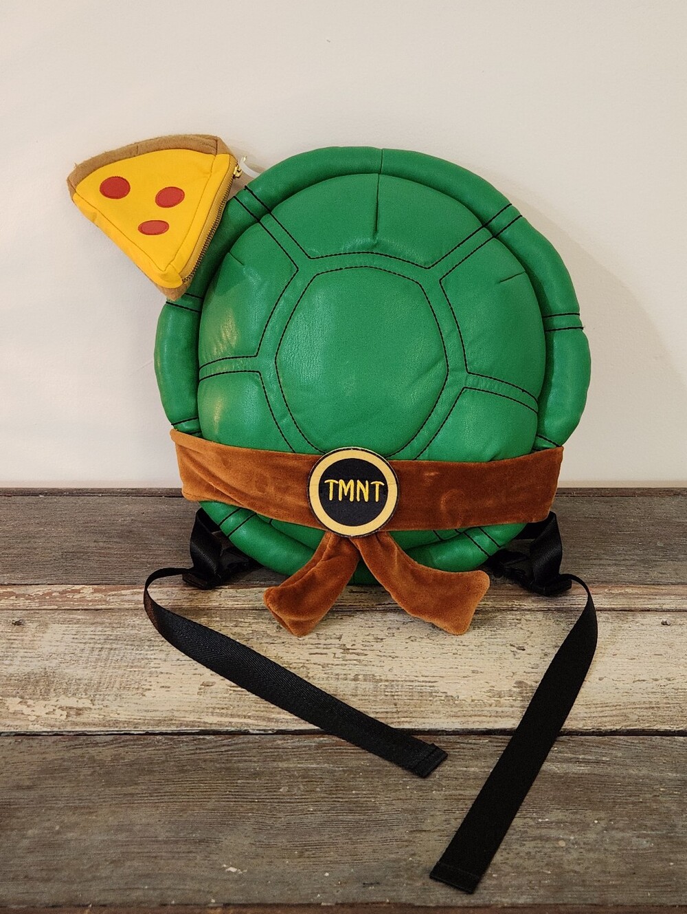 Teenage Mutant Ninja Turtles Kidrobot 14" Shell Backpack With Pizza Slice Pouch